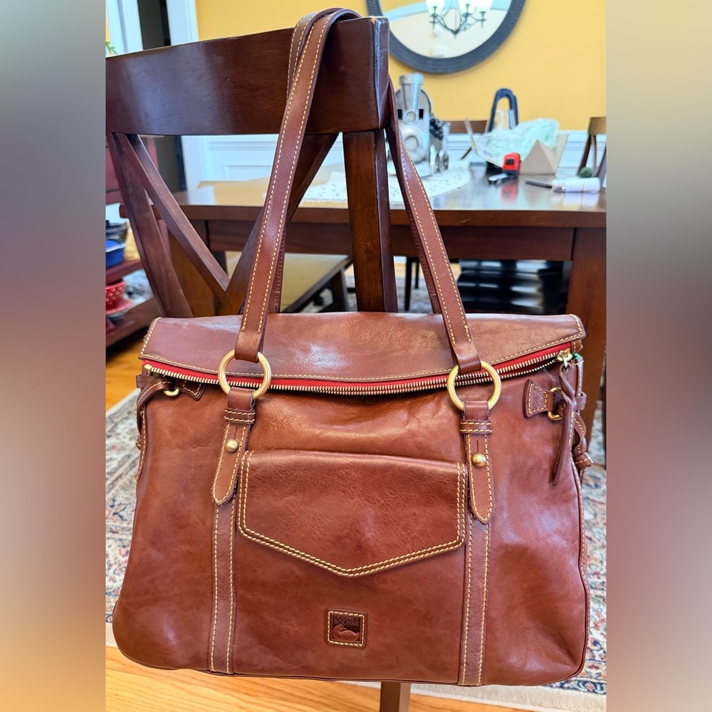 Dooney and Burke, Brown Smith, Florentine satchel